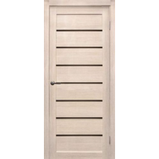 Дверь межкомнатная Дубрава Сибирь Foret light ЛИНИЯ Лиственница кремовая, стекло черное Дверь межкомнатная Дубрава Сибирь Foret light ЛИНИЯ Лиственница кремовая, стекло черное